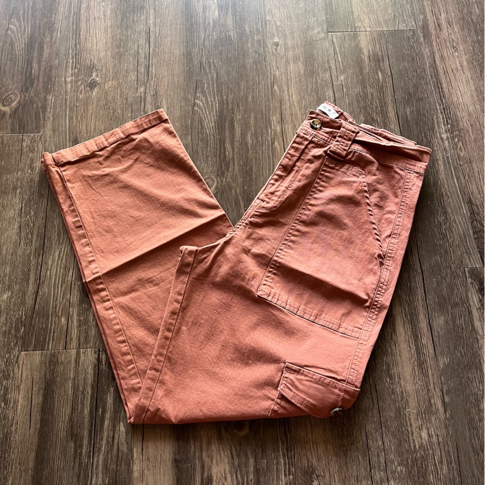 Kensie Jeans Rust Cargo Pants Sz 8